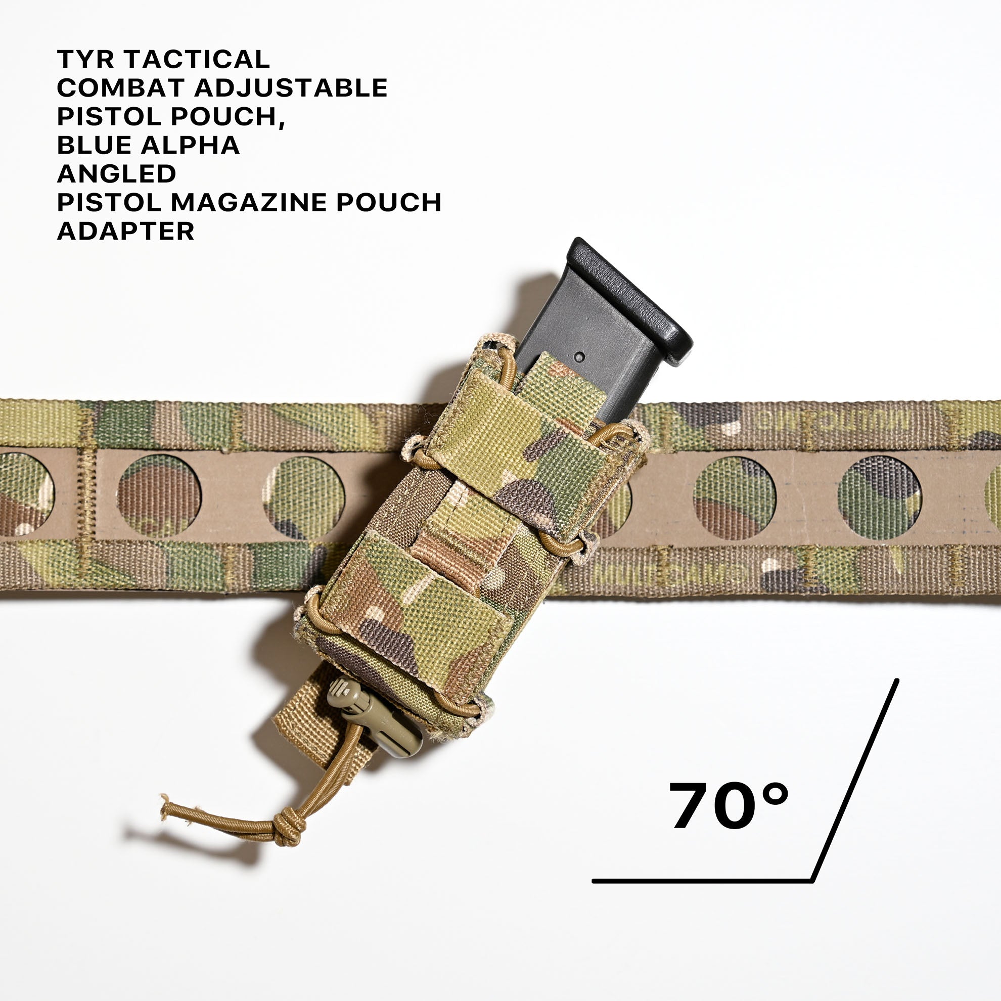 BLUE ALPHA ANGLED PISTOL MAGAZINE POUCH ADAPTER