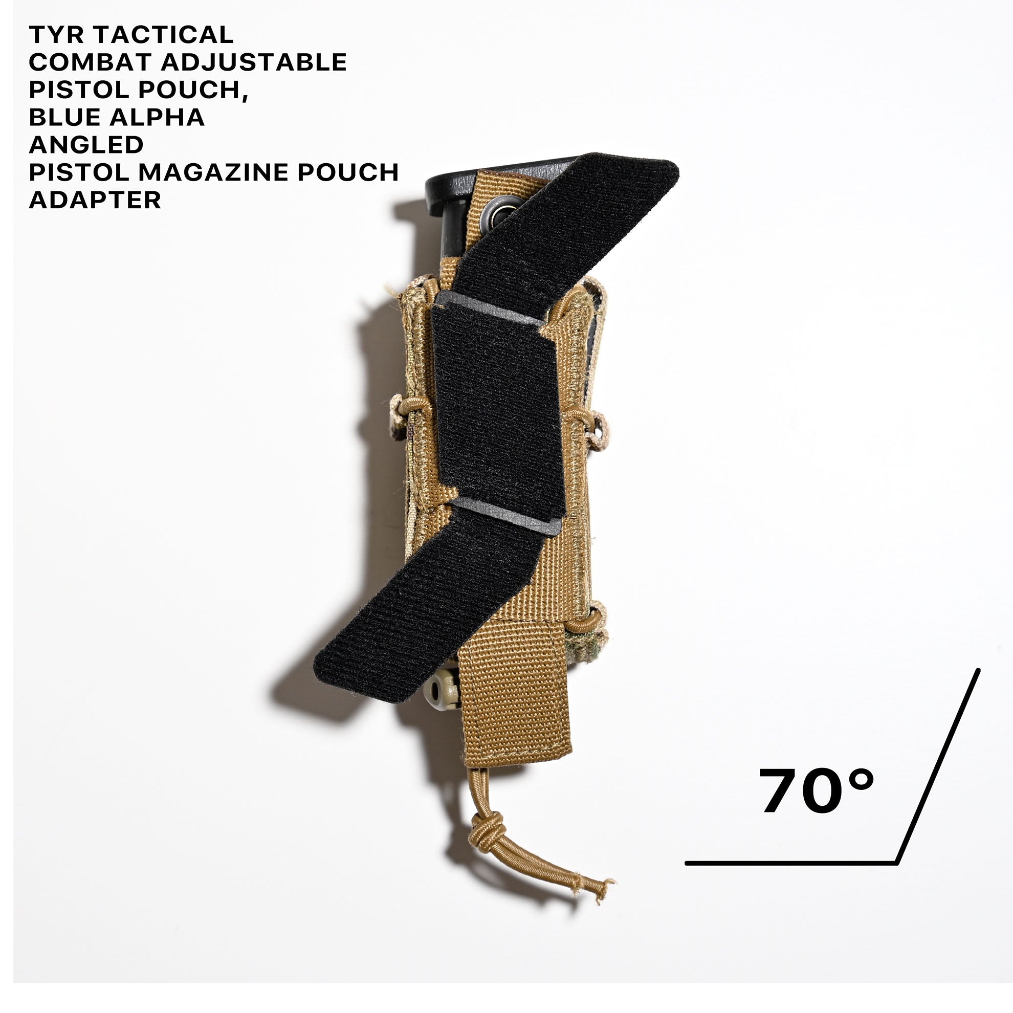 BLUE ALPHA ANGLED PISTOL MAGAZINE POUCH ADAPTER