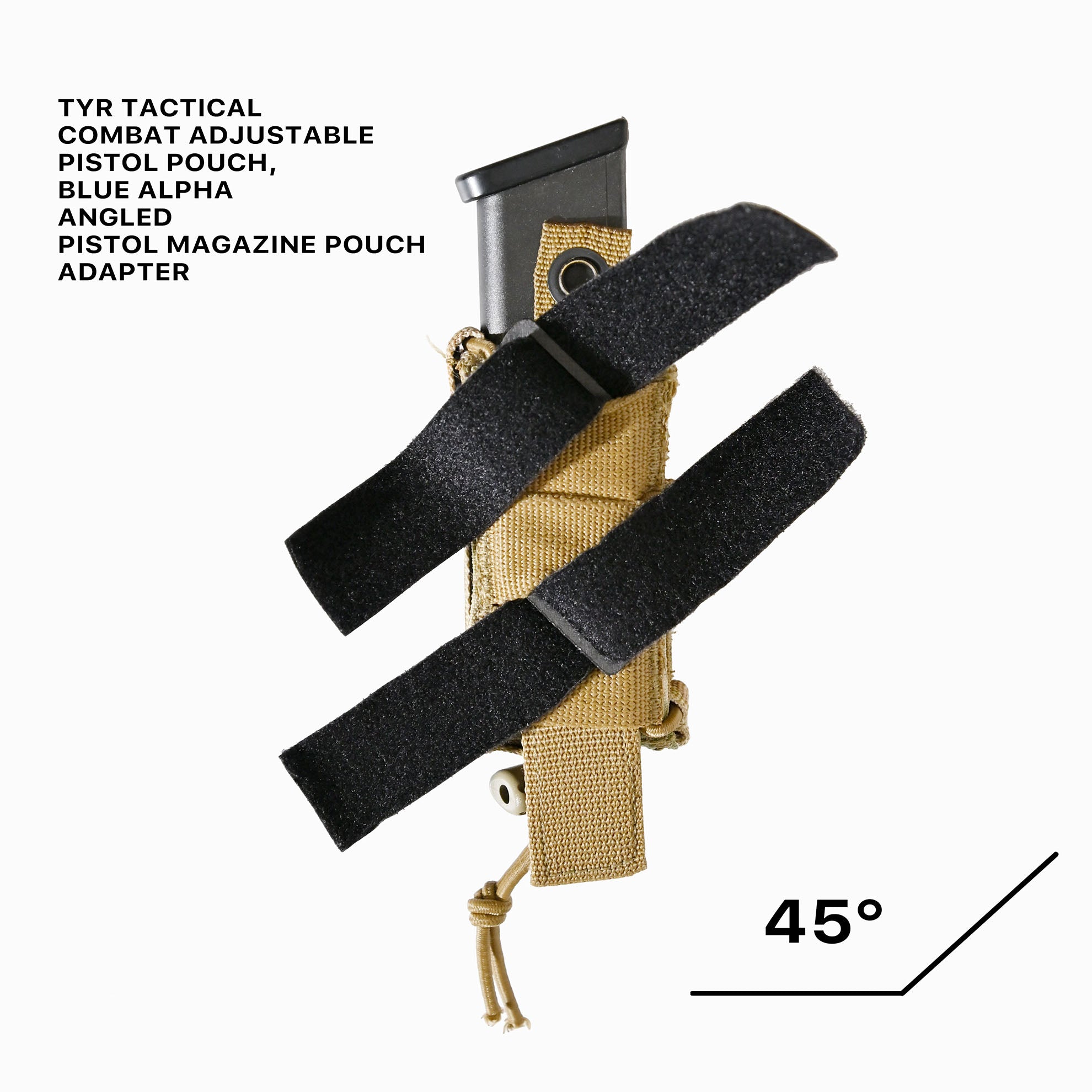 BLUE ALPHA ANGLED PISTOL MAGAZINE POUCH ADAPTER – geartles