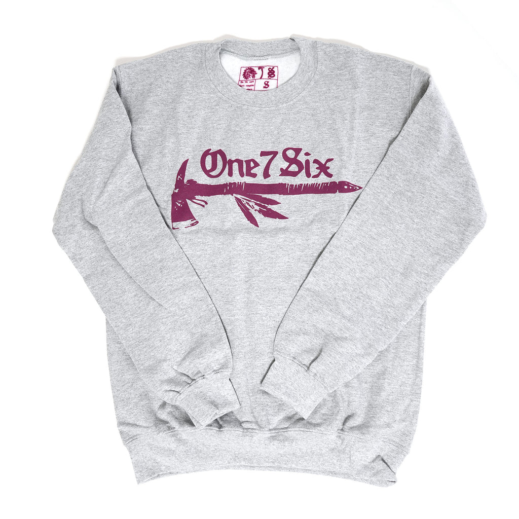 ONE 7 SIX Tomahawk Team sweat- Gray
