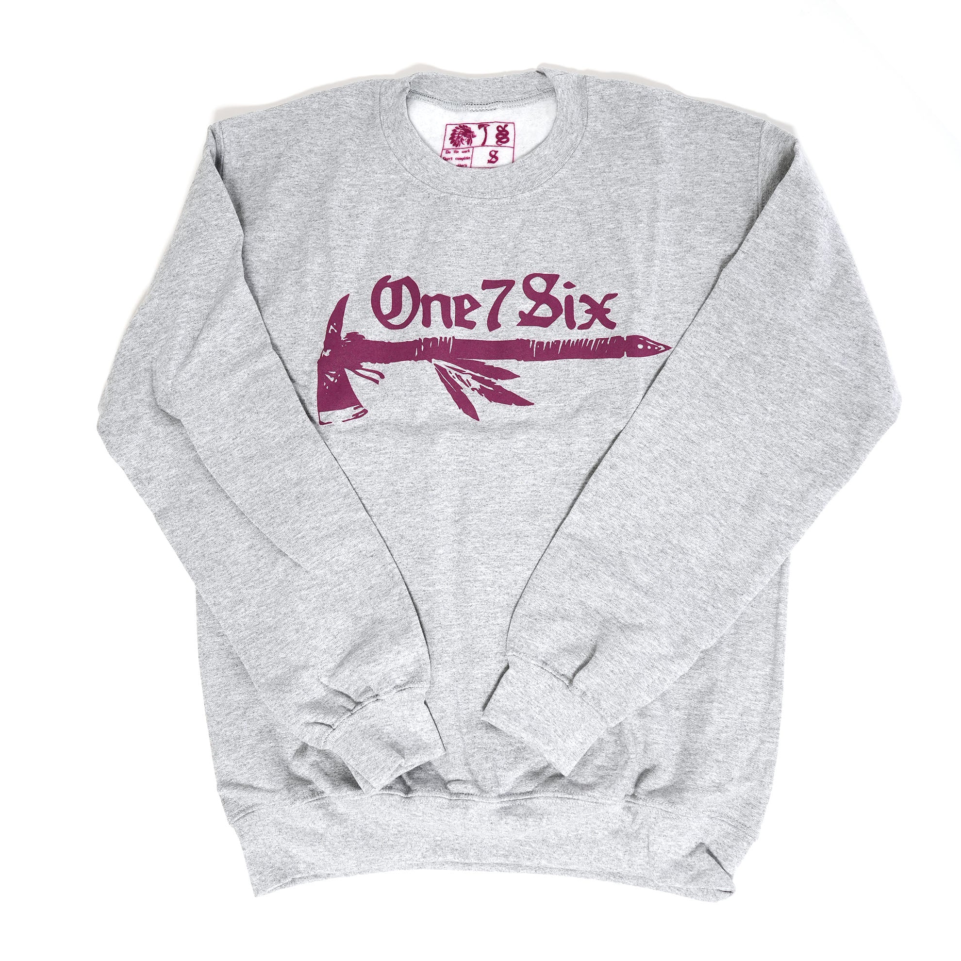 ONE 7 SIX Tomahawk Team sweat- Gray