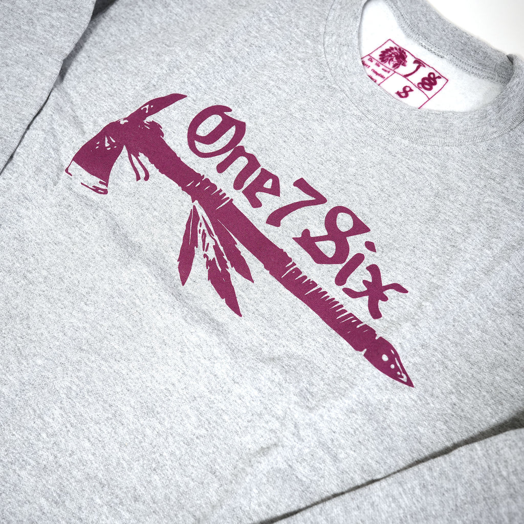 ONE 7 SIX Tomahawk Team sweat- Gray